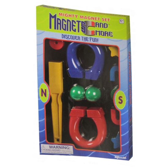 Image for 11 Large Piece Mighty Magnet Set: Magnets and More, discover the fun - 6+ years