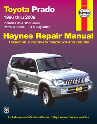 Image for Toyota Prado 95 & 120 Series 1996-2009 (92760) Haynes Automotive Repair Manual