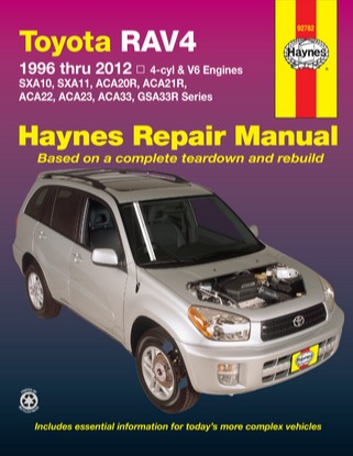 Image for Toyota RAV4 1996-2012 4-cyl & V6 Petrol (92782) Haynes Automotive Repair Manual