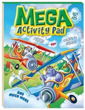 Image for Mega Activity Pad: Games Fun Puzzles Mazes Dot-to-Dot Colour by Number and much more
