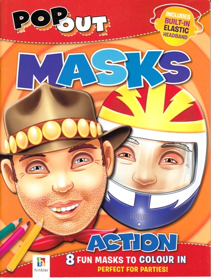 Image for Pop Out Masks: Action # 8 Fun Masks to Colour In, Perfect for Parties