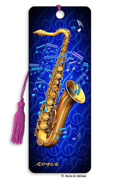 Image for Saxophone flip effect 3D Bookmark