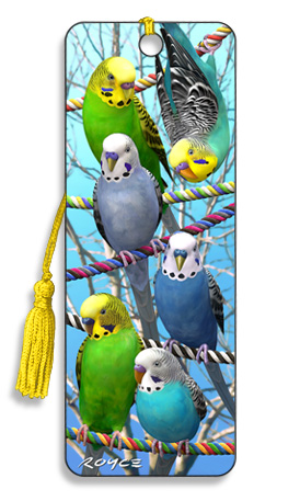 Image for Budgies 3D Bookmark