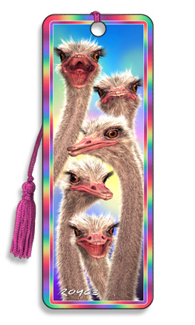 Image for Ostriches 3D Bookmark