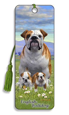 Image for English Bulldog 3D Bookmark