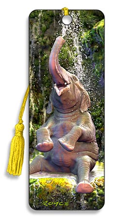 Image for Elephant Bath 3D Bookmark