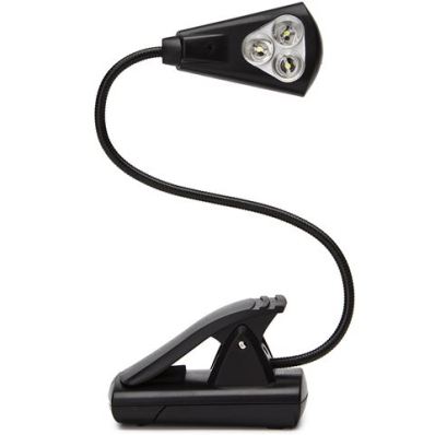 Image for UltraFlex3 Triple Super LED Booklight - Black Colour (uses 3 AAA Batteries) *** OUT OF STOCK ***