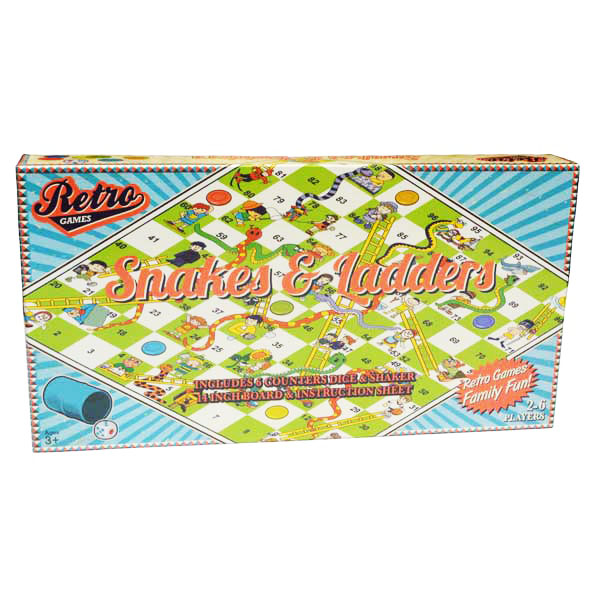 Image for Retro Games Snakes and Ladders Board Game