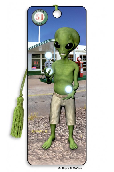 Image for Juggling Alien 3D Bookmark