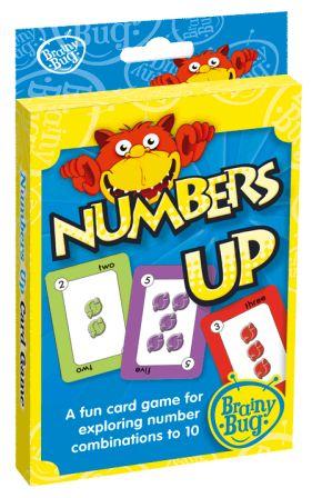 Image for Brainy Bug Numbers Up # Card Game Simple Addition and Number Combinations