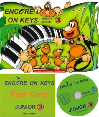 Image for Encore on Keys Junior Series 3 Piano/Keyboard - CD and Flash Cards Included *** Temporarily Out of Stock ***