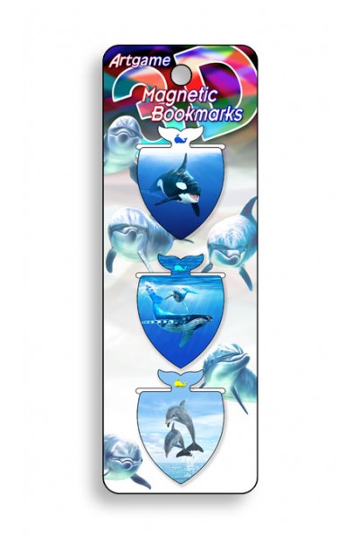 Image for Marine Life 3D Magnetic Bookmark 3 pack