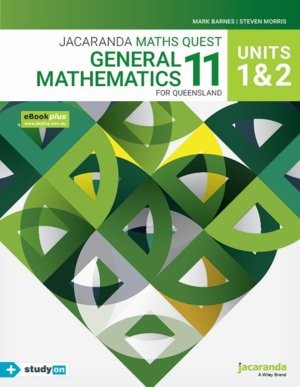 Image for Jacaranda Maths Quest 11 General Mathematics Units 1&2 for Queensland eBookPLUS & Print + StudyON General Mathematics Units 1&2 for QLD (Book Code)