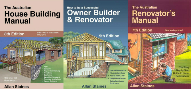Image for 3 Book Set: The Australian House Building Manual 8th Edition + How to be a Successful Owner Builder and Renovator 9th Edition + The Australian Renovator's Manual 7th Edition