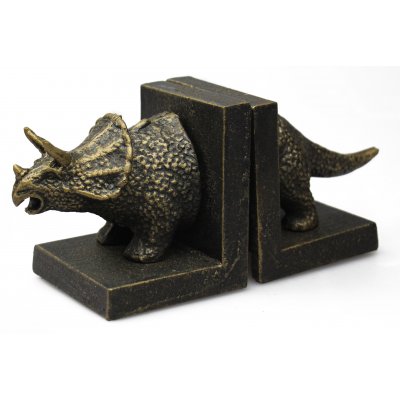 Image for Cast Iron Triceratops Dinosaur Bookends