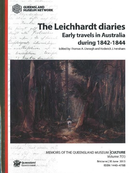 Image for The Leichhardt Diaries: Early travels in Australia during 1842-1844 Ludwig Leichhardt