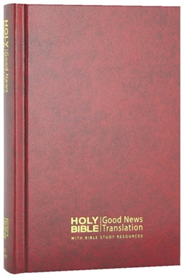Image for Good News Bible with Bible Study Resources Compact Red Hardcover